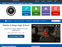 Tablet Screenshot of middlecollegehs.seattleschools.org