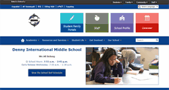 Desktop Screenshot of dennyms.seattleschools.org