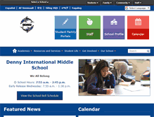 Tablet Screenshot of dennyms.seattleschools.org