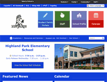 Tablet Screenshot of highlandparkes.seattleschools.org