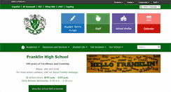 Desktop Screenshot of franklinhs.seattleschools.org