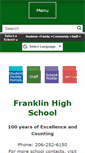 Mobile Screenshot of franklinhs.seattleschools.org