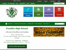 Tablet Screenshot of franklinhs.seattleschools.org